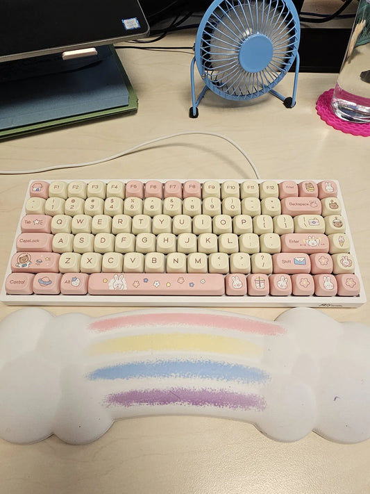 EPOMAKER Cream Bunny Keycaps Set