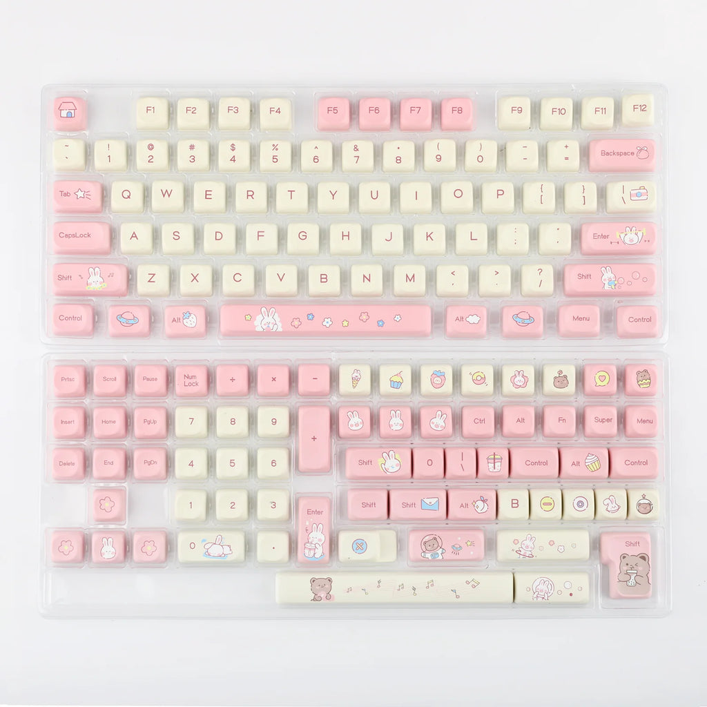 141 Keys MOA Profile Dye Sublimation PBT Full Keycaps Set